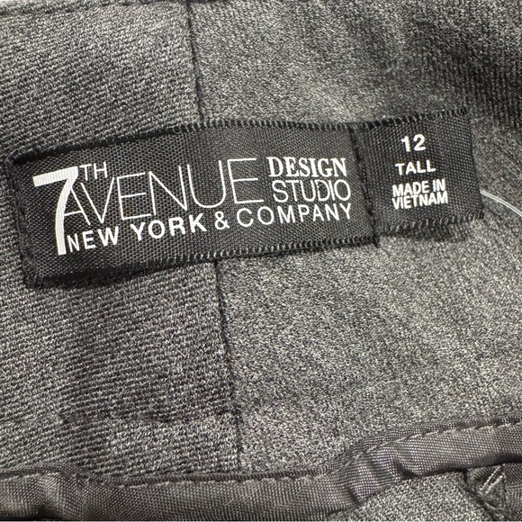 New York & Company 7th Avenue Gray Bottoms Slacks Dress Pants Women’s 12 Tall - Picture 6 of 14